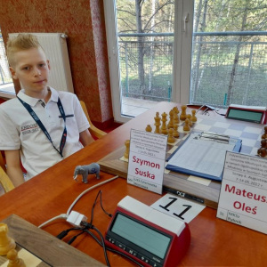 Czwarte miejsce Szymona Suski na Mistrzostwach Polski  w szachach do lat 12