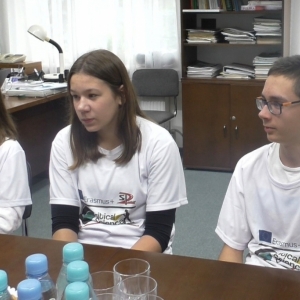 Wizyta uczniów pracujących w projekcie Critical Science Detectives w PUIK w Łukowie